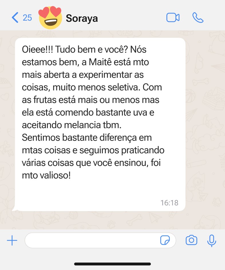 Soraya - mãe da Maitê de 2 anos