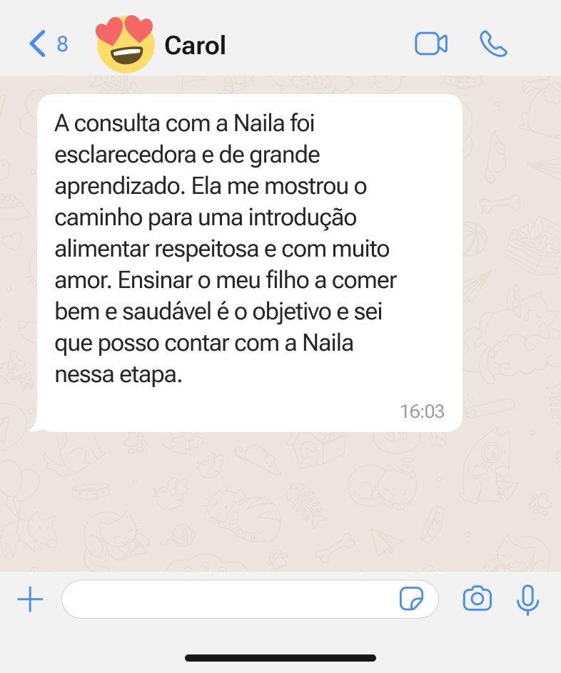 Carol - mãe do Emanuel de 2 anos